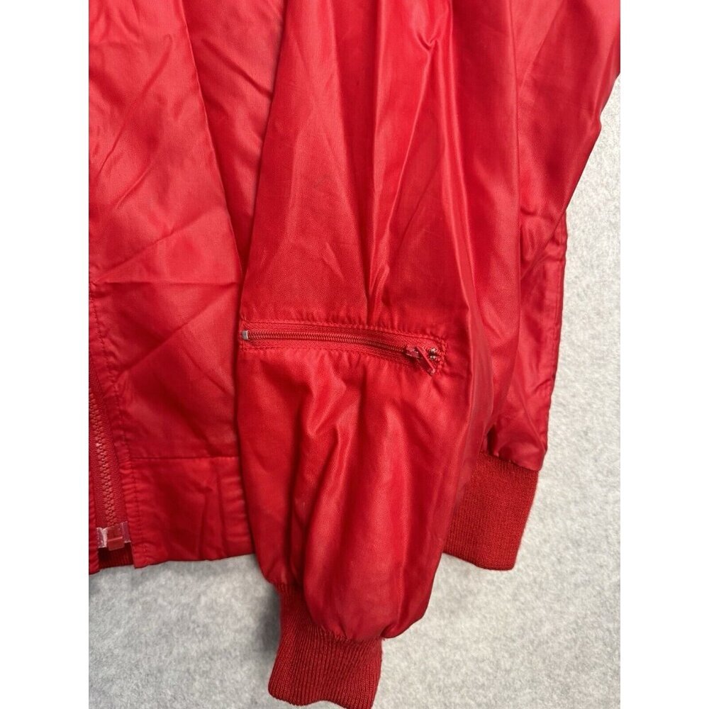 VTG Sawgrass Florida Golf‎ Country Club Rain Jacket M Izod Red Packable Hood EUC - Picture 2 of 16